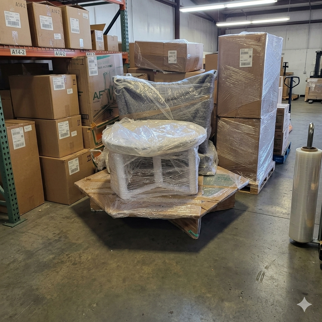 Furniture Carefully Wrapped