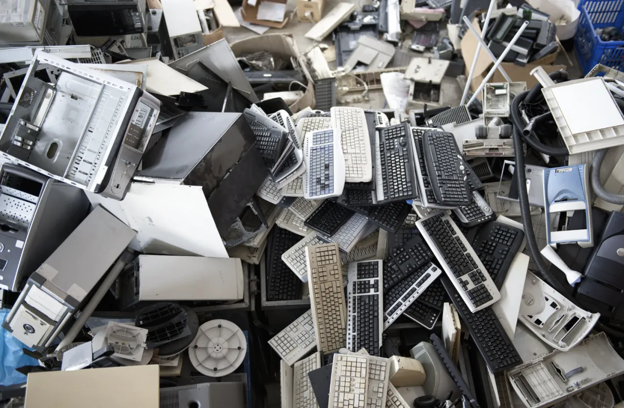 Old computers and electronics removed and recycled by AKA Moving